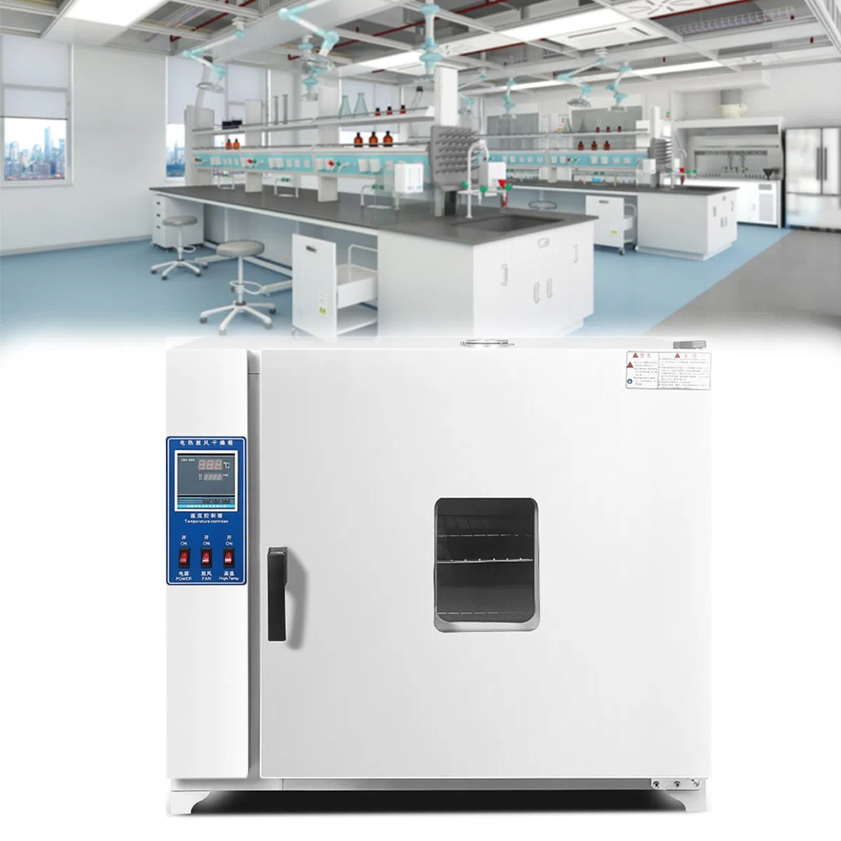 RayGenius éTuve De Laboratoire éTuve NuméRique GalvaniséE à Convection ForcéE, 600w éTuve à Air Forcé (5-300°C) pour Le SéChage Et Le Traitement Thermique,101-00S