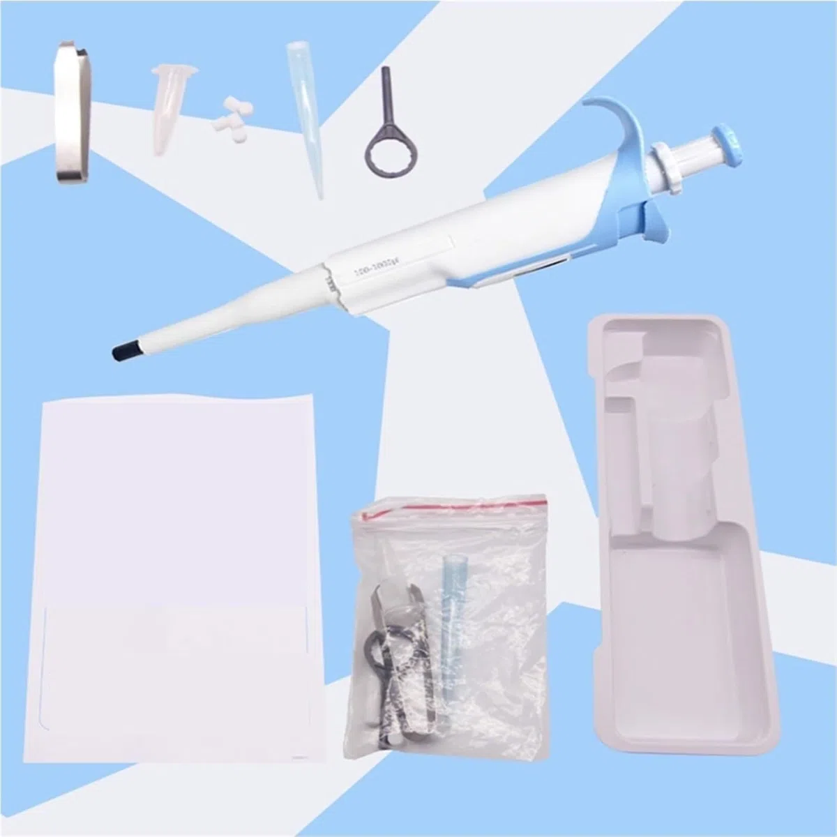 Pipette De Laboratoire Numérique Réglable 0,1-10 Ml (avec Embout)