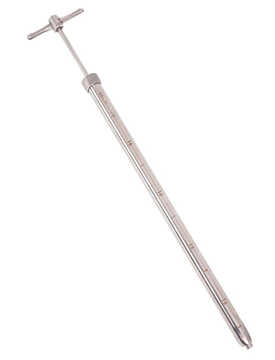 Échantillonneur en Acier Inoxydable 304, extractible pour liquides, pour écoles, laboratoires, instituts de Recherche Scientifique et échantillonnage de liquides industriels (70 cm/27,5")