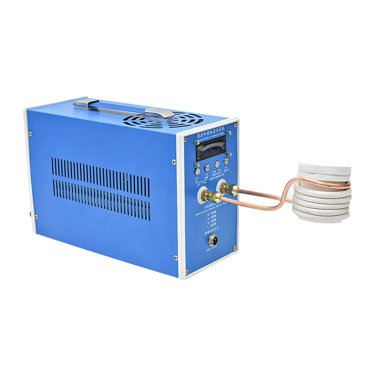 Machine de chauffage par induction à haute fréquence Four de fusion des métaux Chauffage par induction Soudage Équipement de trempe des métaux 220V 6000W(1500W ZDBT-2)