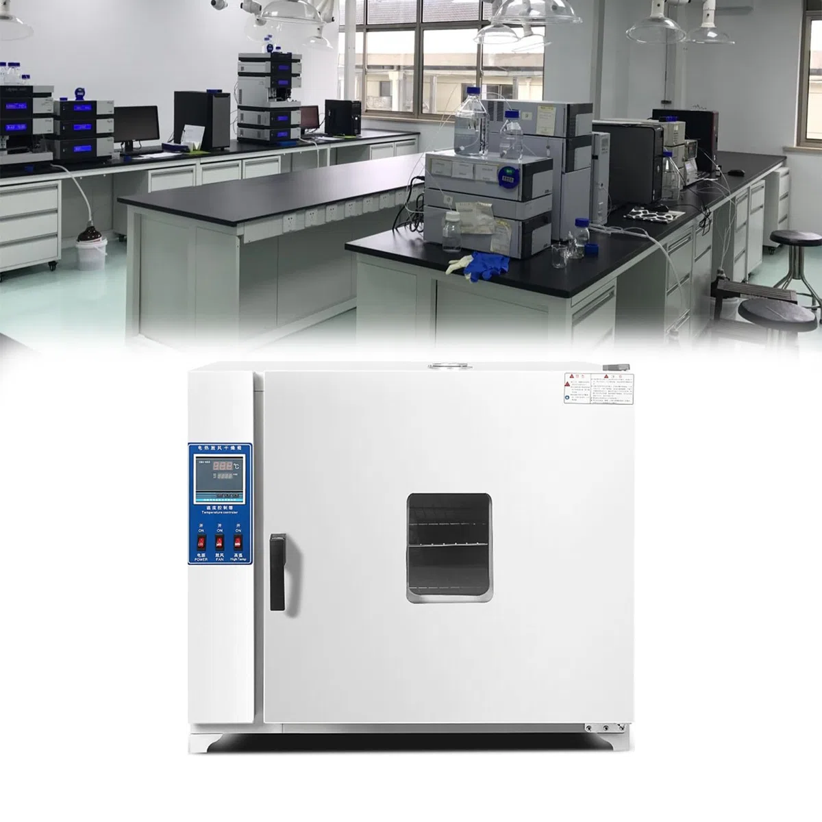 RayGenius éTuve De SéChage éLectrothermique par Soufflage éQuipement D'Essai à TempéRature Constante éTuve De Laboratoire BoîTe à TempéRature Constante éTuve à Circulation d'air Chaud,202-0S