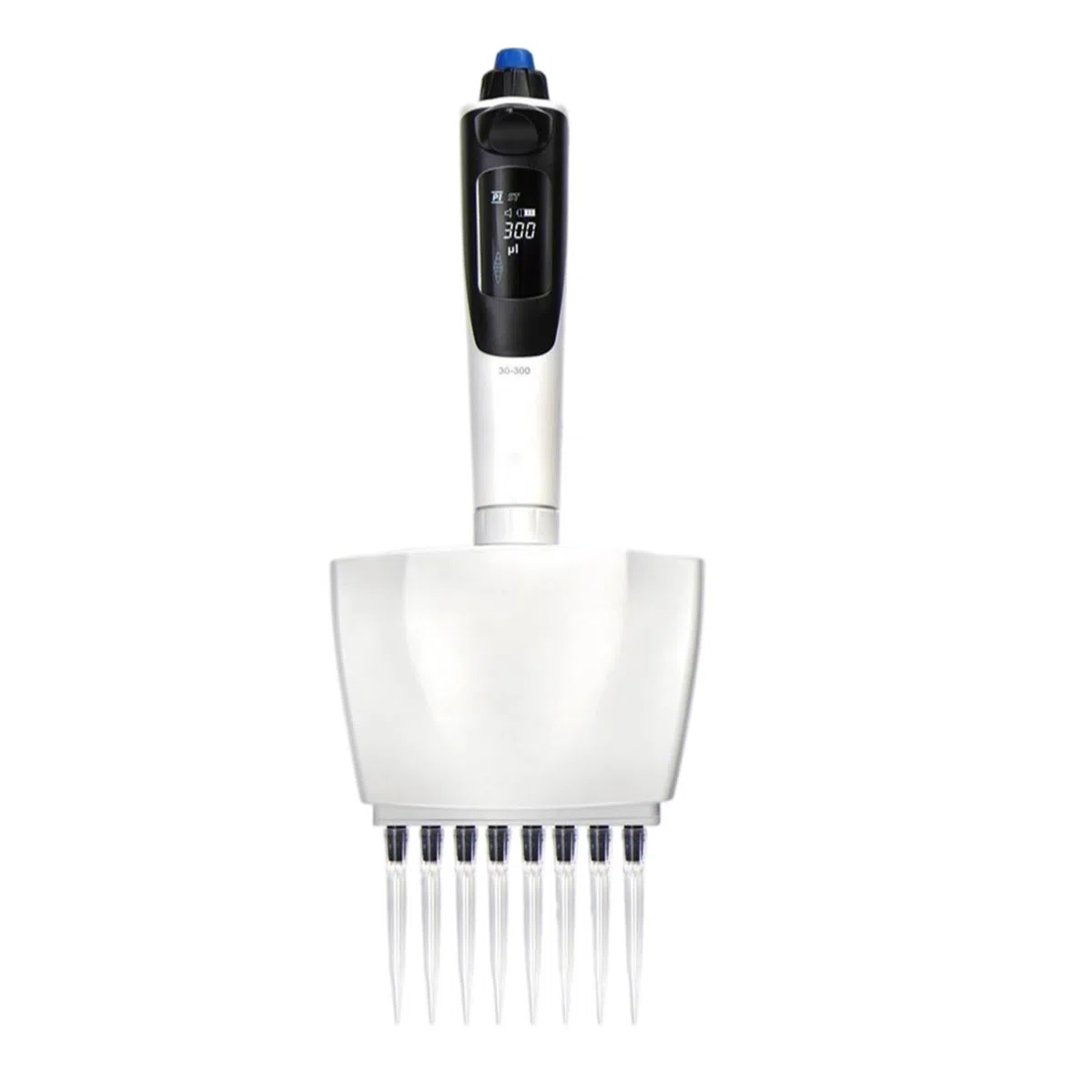 Pipette compte-gouttes électrique réglable 1 canal / 8 canaux électronique Micropipette de laboratoire numérique,Micropipettes(8 channel 15-300ul)