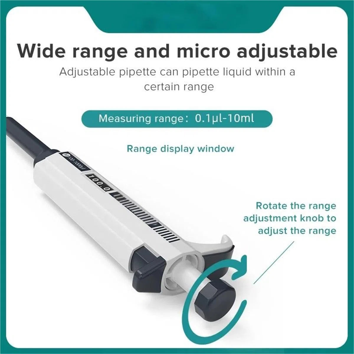 Lot de 4 pipettes laboratoire à canal, micropipettes, manuelles réglables, pistolet numérique,Micropipettes(500-5000ul)