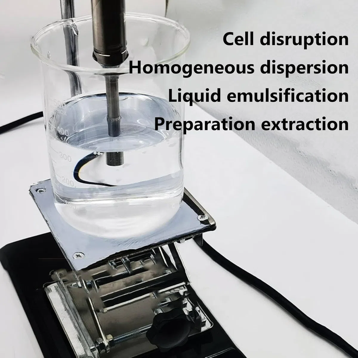 Sonicateur,Mélangeur Perturbateur Cellules,Homogénéisateur à Ultrasons,émulsificateur Laboratoire,Réglable 1 S à 99 H,pour Biologie,Optique,Bijouterie,aérospatiale Et Matériel 10mm