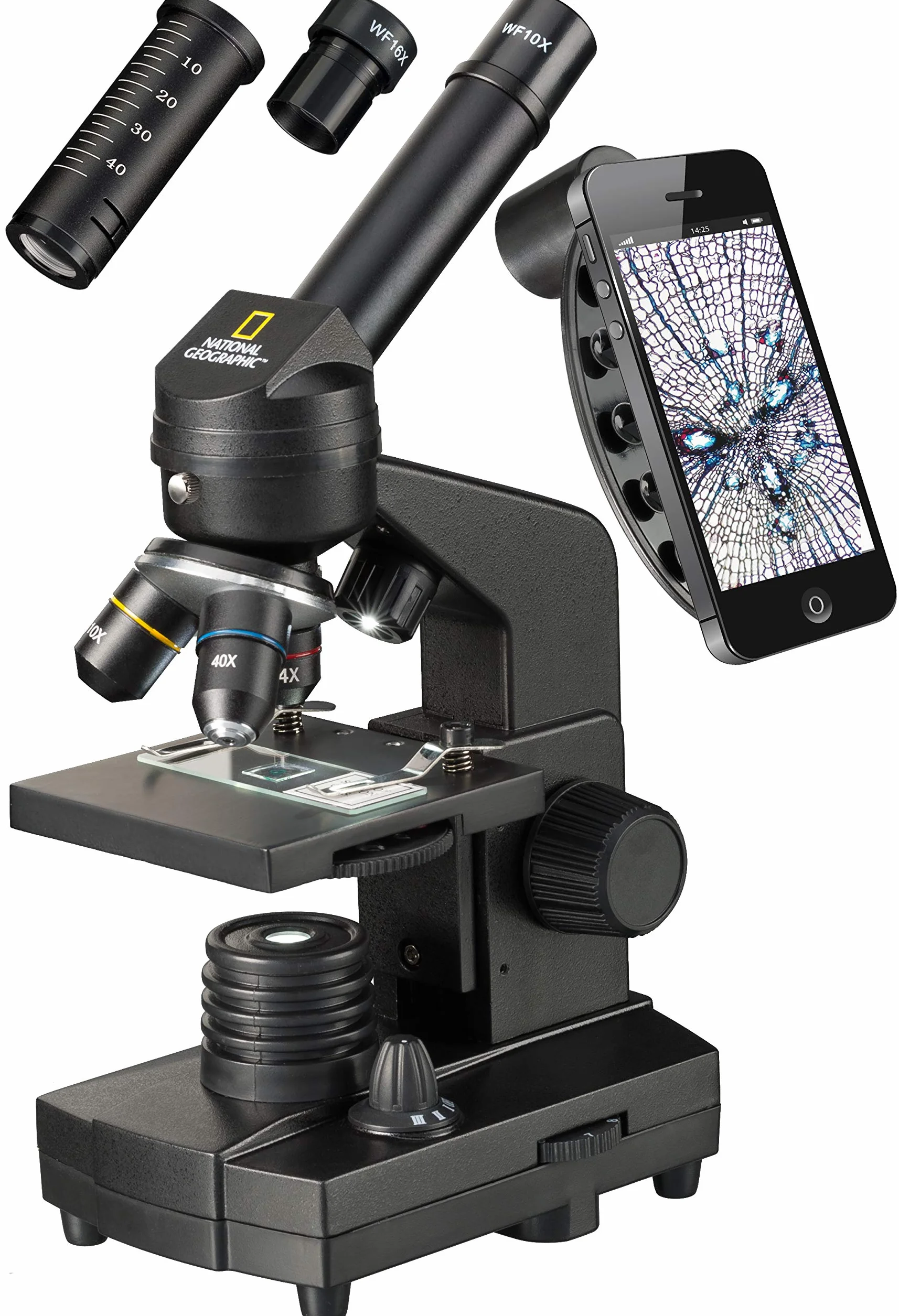 National Geographic 9039001 Microscope avec Support pour Smartphone