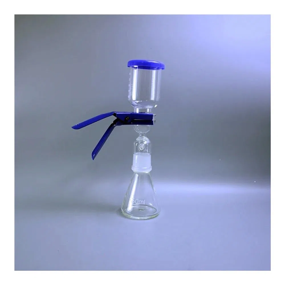 Verrerie et matériel de laboratoire Appareil de filtration sous vide, noyau de sable en verre, unité de filtration de solvant liquide avec coupelle filtrante et bouteille de réception 250 ml